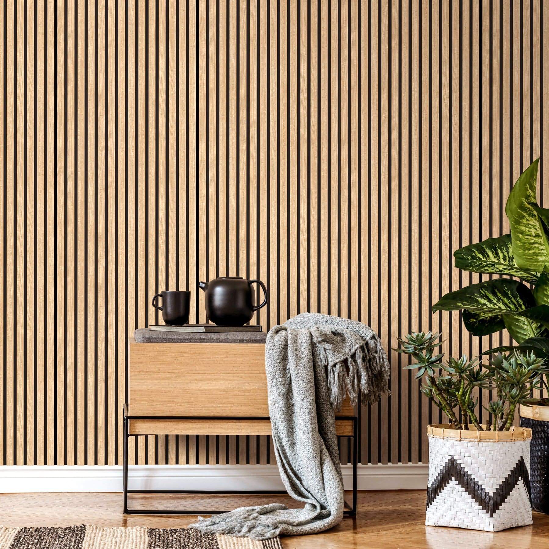 Natural-oak-Acoustic-Wall panel P4