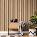 Acoustic slat wall panel charcoal