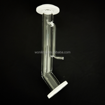 High-Temperature Sealed Quartz Glass Reactor Nozzle with Frosted Tube