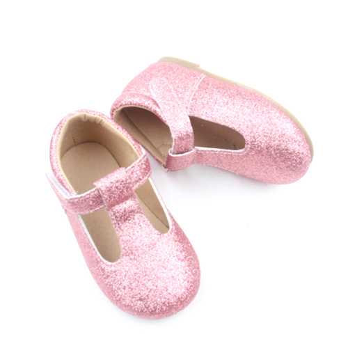 Scarpe eleganti per bambina con glitter per feste natalizie per ragazze