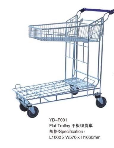 Heavy Duty Shopping Flat Trolley Cart YD-F001