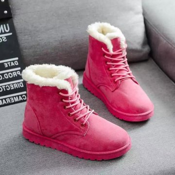 Warm Snow Boots for Women - New Winter Plus Velvet Thickening Soft Cotton Shoes