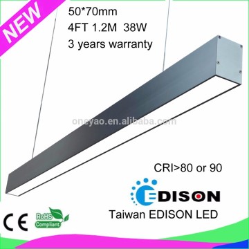 1.2m 1.5m aluminum recessed 40W led linear light