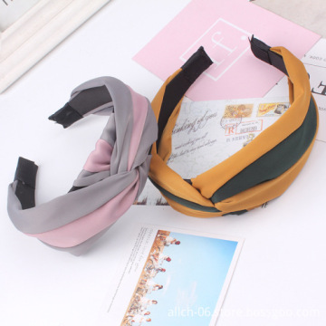 2023 New Women and Girls Knot Hair Accessories Headband with Stripes