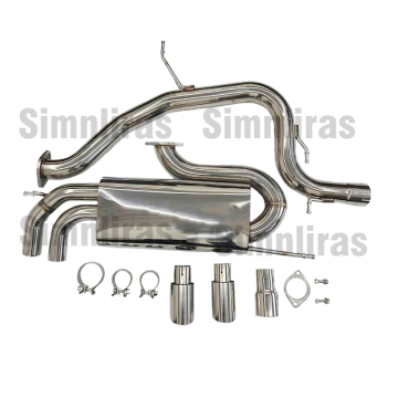 Stainless Steel Seat FR/Cupra 2.0T FSI 1P 3″ Catback Exhaust System 05-12