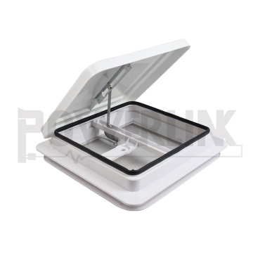 14 Inch Non-Powered RV Roof Vent with White Lid