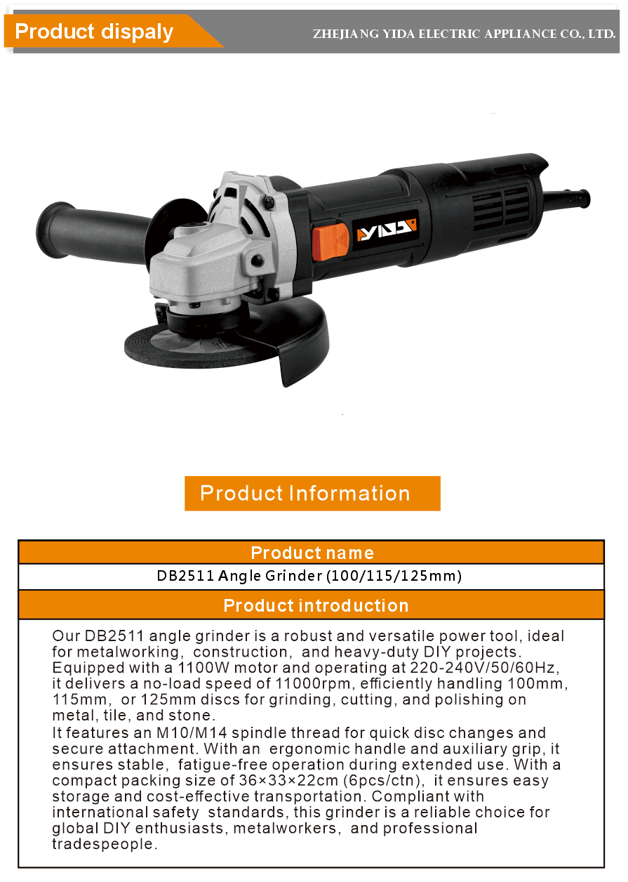 Industrial Tool Angle Grinder