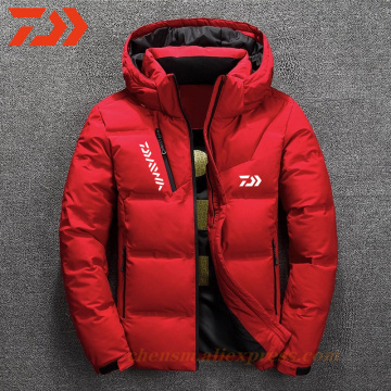 Daiwa Fishing Clothing Men Jacket Winter Fishing SuitsThicken Fishing Wear Warm Zipper Pocket Fishing Shirts Men Fishing Clothes