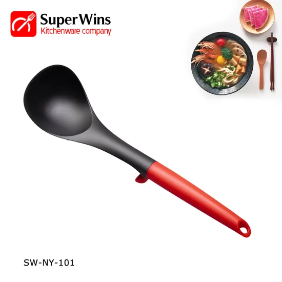 Kitchen Cooking Utensil Nonstick Nylon Soup Ladle Spoon