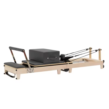 High-Quality Foldable Maple Wood Pilates Reformer Machine