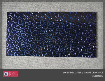 30*60 polished crystal deco wall tiles price