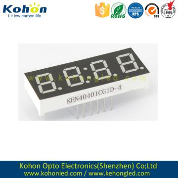 Long using life KHN40401CG1D-4 0.4inch Four digit LED digit display