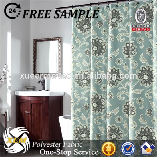 waterproof shower curtain fabric with printing