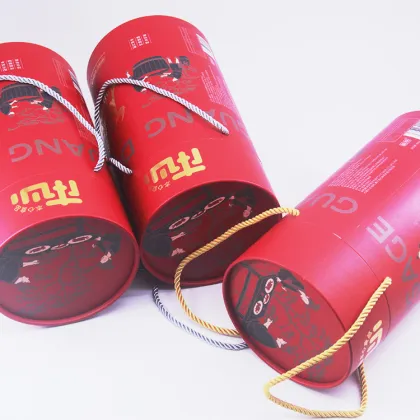 Personalized Paper Tube Packaging with Ropes