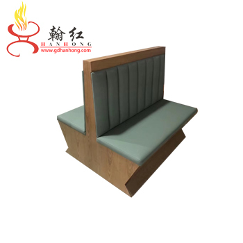 Sofá de doble cara clásica de estilo americano de Hanhong para el asiento del restaurante y la tarjeta de hotel occidental