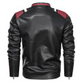 Mens PU Leather Biker Jacket High Quality Custom