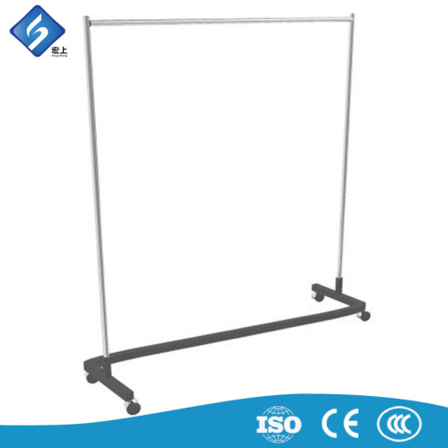 Z Shaped Revolving Metal Garment Display Rack Shelf