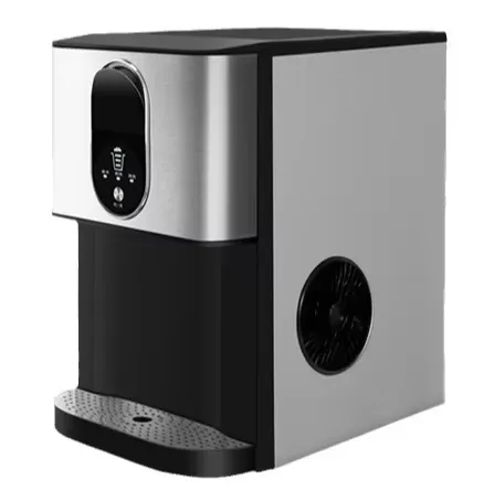 Small Desktop Ice Maker with Stainless Steel Touchpad Control