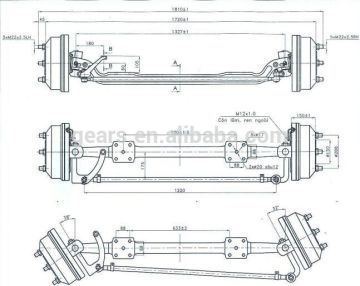 Truck axle 51100 D3020