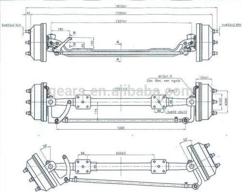 Truck axle 51100 D3020