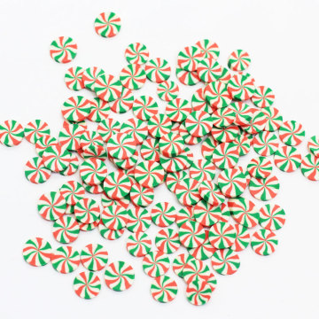 6mm Schraubenfarbe Flache runde Süßigkeiten Weihnachtsscheibe Coloful Schraube Süßigkeiten Streusel für Weihnachten Dekoration Schleim Füllwerkzeuge