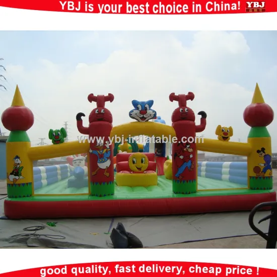 rental big size inflatable kids bouncer / giant inflatable bounce house/Outdoor zoo Inflatable Bounce For Kids Amusements