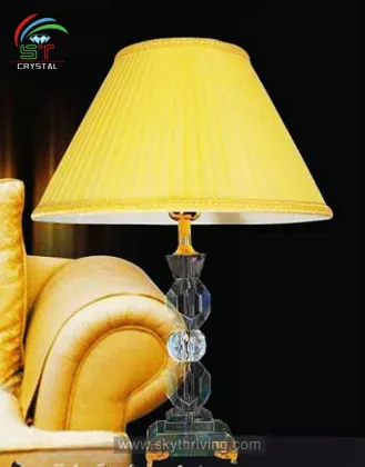 luxury european home decoration crystal chandelier table lamp, bed room lamp