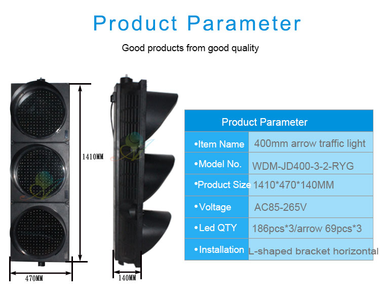 400mm arrow traffic signal light_02