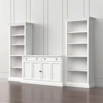 Tall opening cabinet on the TV cabinet