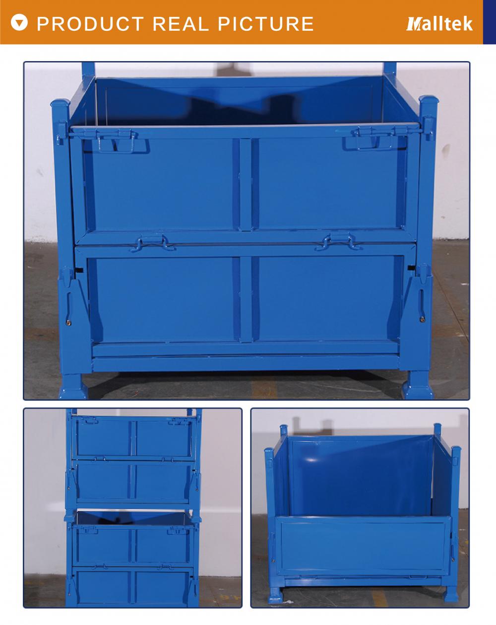 Warehouse Storage Heavy Metal Stackable Materail Bin