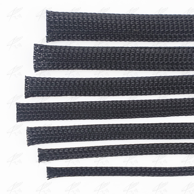 10M Black Braided Cable Sleeving PET Nylon Wrapping Cable Casing Cable Sleeves Wire 8mm/10mm/12mm/15mm/20mm/25mm
