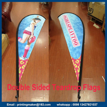 Freestanding Teardrop Banner Flags with Spike Base