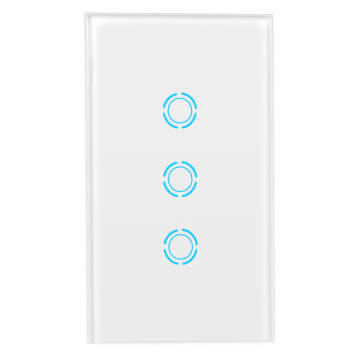 Chaoran Smart Switch WiFi Wireless Support Google Home 3 Gang Touch Switch US