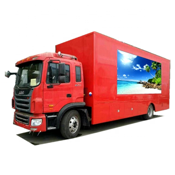 JAC led screen advertising car, big led wall truck for sale