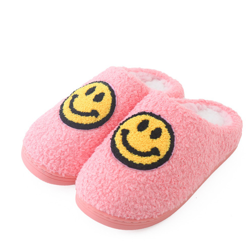 Children Slippers Cute Cartoon Fashion Smile Face Cozy Plush Kids Winter Girls Boys Manufactory