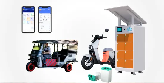 8Slots Electric Bike Swap Cabinet with Rain Canopy