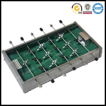 Desktop high quality customized logo fashion mini table siliver color mini indoor soccer game set for adults and kids in color b