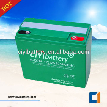 E-Bisiklet Pili 12V 17AH 6DZM17 Kurşun Asit Pili