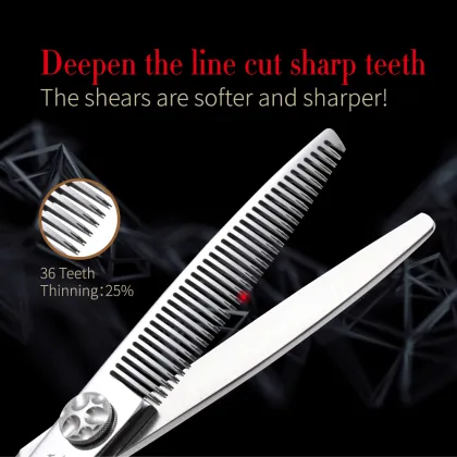 Fenice Barber Salon 6 Inch Japanese Steel Haircut Scissors Thinning Shears