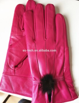 Lady'sheep skin gloves fashion style