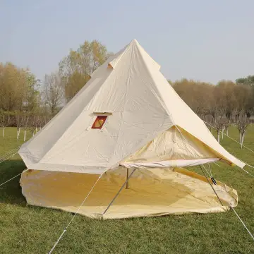 Outdoor Bell-Shaped Yurt Wedding Tent: Rainproof and Warm Canvas Oxford Cloth