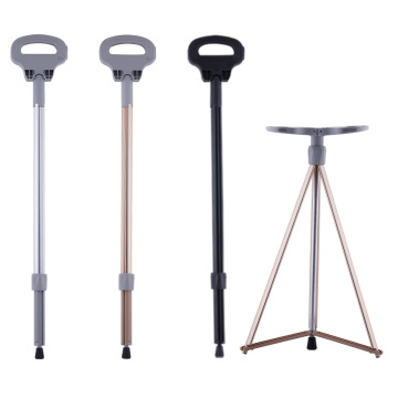 Portable Folding Crutches with Vibration Massage for Trekking