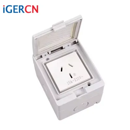 Waterproof Wall Socket for Australia and New Zealand - 240V, 10A Power Point Socket