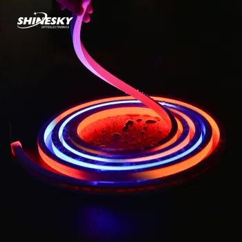 SHINESKY Digital RGB RGBW DC24V IP67 Flex Rope LED Decoration Outdoor Waterproof Silicone Tube Light