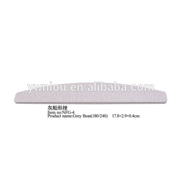 free samples 180/240 grit nail file grey boat shape nail files