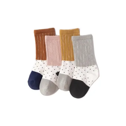 Color blocked baby long socks