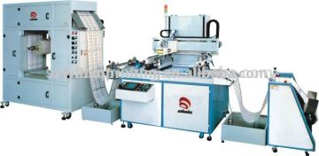 non-woven fabric Roll to Roll Automatic label silk Screen Printing Machine