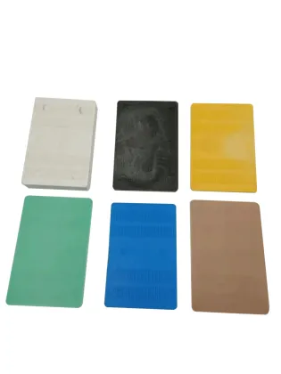 Solid plastic shim packer