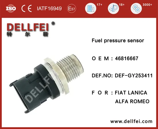 Common Rail Fuel Pressure Sensor 46816667 for FIAT,ALFA ROMEO,LANICA