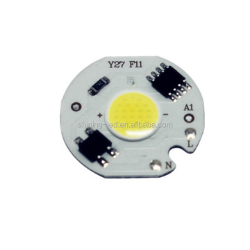 High Brightness COB LED Chips in Warm/Cool White, Red, Green, Blue - 3W to 12W, AC 220V, Driverless